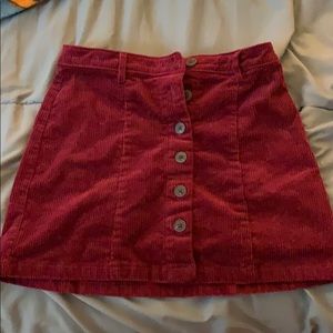 Forever 21 velvet skirt